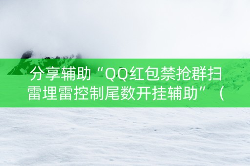 分享辅助“QQ红包禁抢群扫雷埋雷控制尾数开挂辅助”（详细透视教程）-哔哩哔哩