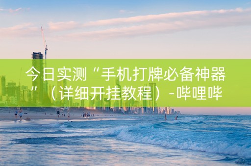 今日实测“手机打牌必备神器”（详细开挂教程）-哔哩哔哩
