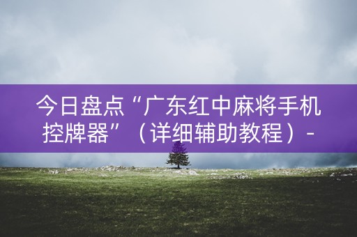 今日盘点“广东红中麻将手机控牌器”（详细辅助教程）-哔哩哔哩