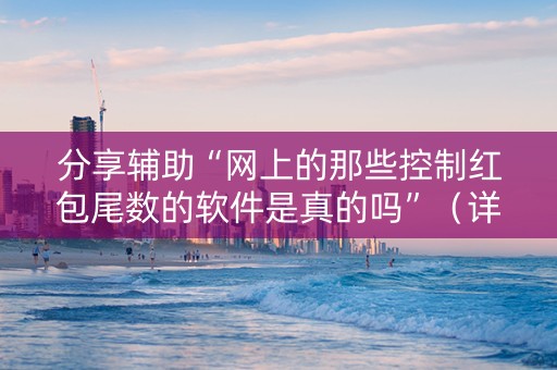 分享辅助“网上的那些控制红包尾数的软件是真的吗”（详细透视教程）-哔哩哔哩