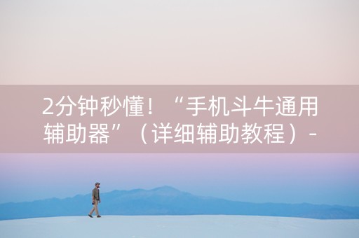 2分钟秒懂！“手机斗牛通用辅助器”（详细辅助教程）-哔哩哔哩