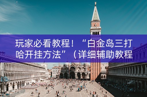 玩家必看教程！“白金岛三打哈开挂方法”（详细辅助教程）-哔哩哔哩