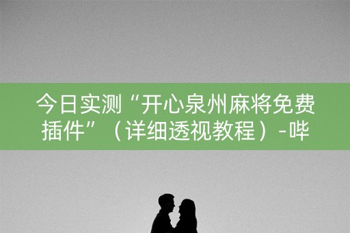 今日实测“开心泉州麻将免费插件”（详细透视教程）-哔哩哔哩