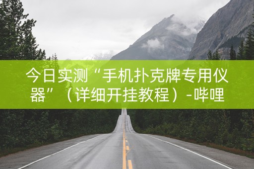 今日实测“手机扑克牌专用仪器”（详细开挂教程）-哔哩哔哩
