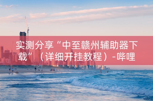 实测分享“中至赣州辅助器下载”（详细开挂教程）-哔哩哔哩