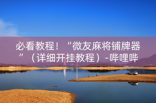必看教程！“微友麻将铺牌器”（详细开挂教程）-哔哩哔哩