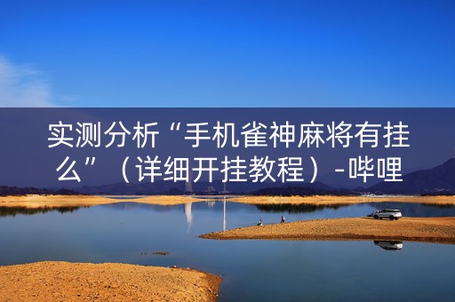 实测分析“手机雀神麻将有挂么”（详细开挂教程）-哔哩哔哩