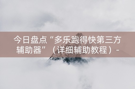 今日盘点“多乐跑得快第三方辅助器”（详细辅助教程）-哔哩哔哩