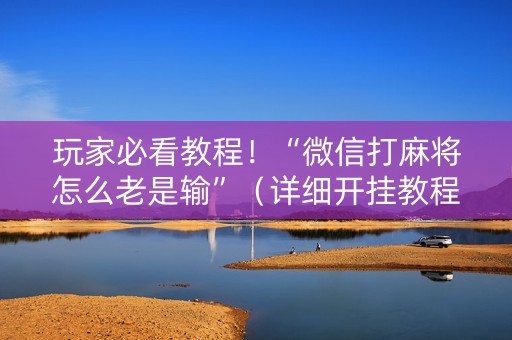 玩家必看教程！“微信打麻将怎么老是输”（详细开挂教程）-哔哩哔哩