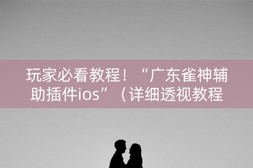 玩家必看教程！“广东雀神辅助插件ios”（详细透视教程）-哔哩哔哩