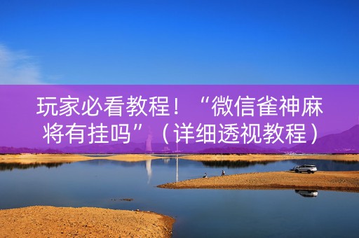 玩家必看教程！“微信雀神麻将有挂吗”（详细透视教程）-哔哩哔哩