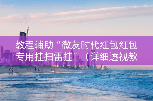 教程辅助“微友时代红包红包专用挂扫雷挂”（详细透视教程）-哔哩哔哩