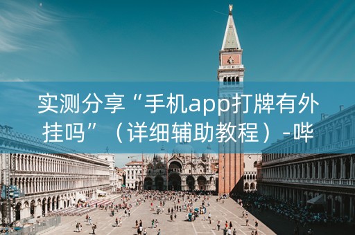 实测分享“手机app打牌有外挂吗”（详细辅助教程）-哔哩哔哩