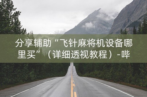分享辅助“飞针麻将机设备哪里买”（详细透视教程）-哔哩哔哩