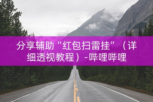 分享辅助“红包扫雷挂”（详细透视教程）-哔哩哔哩