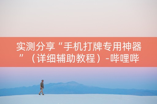 实测分享“手机打牌专用神器”（详细辅助教程）-哔哩哔哩