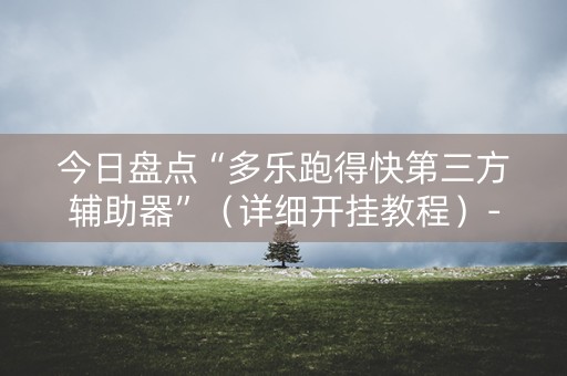 今日盘点“多乐跑得快第三方辅助器”（详细开挂教程）-哔哩哔哩