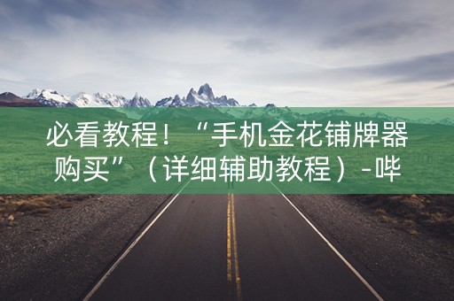 必看教程！“手机金花铺牌器购买”（详细辅助教程）-哔哩哔哩