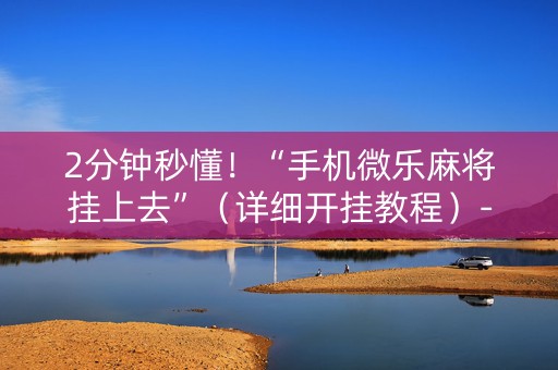 2分钟秒懂！“手机微乐麻将挂上去”（详细开挂教程）-哔哩哔哩