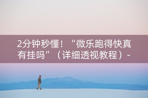 2分钟秒懂！“微乐跑得快真有挂吗”（详细透视教程）-哔哩哔哩