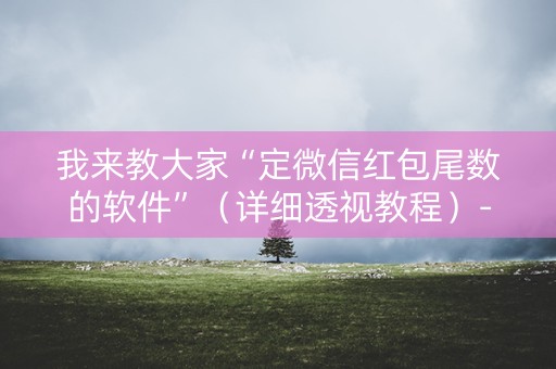 我来教大家“定微信红包尾数的软件”（详细透视教程）-哔哩哔哩