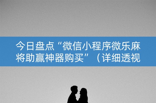 今日盘点“微信小程序微乐麻将助赢神器购买”（详细透视教程）-哔哩哔哩
