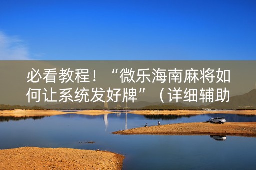 必看教程！“微乐海南麻将如何让系统发好牌”（详细辅助教程）-哔哩哔哩