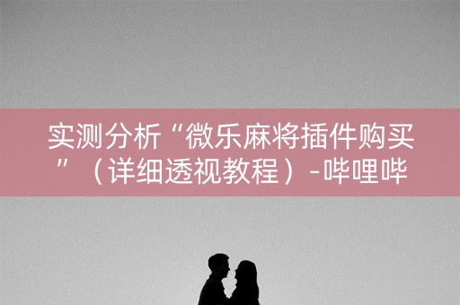 实测分析“微乐麻将插件购买”（详细透视教程）-哔哩哔哩