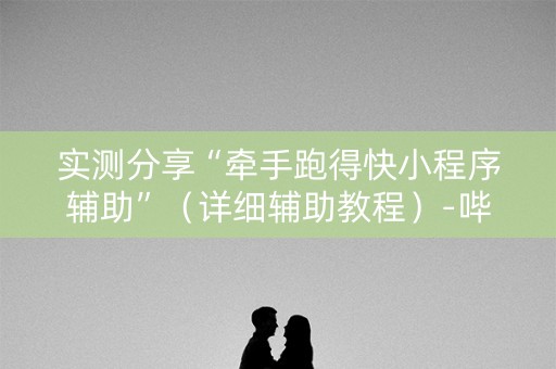 实测分享“牵手跑得快小程序辅助”（详细辅助教程）-哔哩哔哩