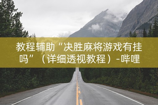 教程辅助“决胜麻将游戏有挂吗”（详细透视教程）-哔哩哔哩