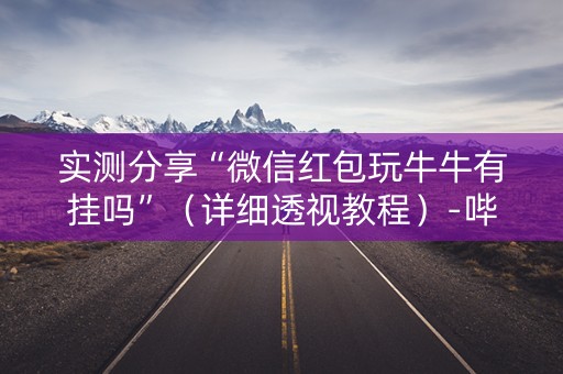 实测分享“微信红包玩牛牛有挂吗”（详细透视教程）-哔哩哔哩