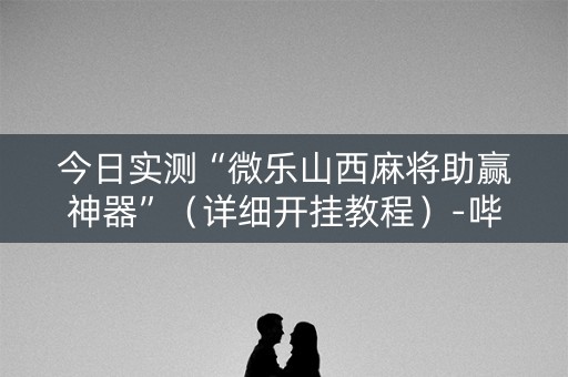 今日实测“微乐山西麻将助赢神器”（详细开挂教程）-哔哩哔哩