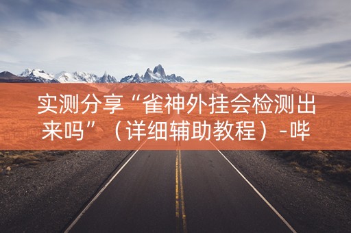 实测分享“雀神外挂会检测出来吗”（详细辅助教程）-哔哩哔哩