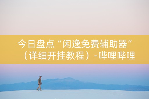 今日盘点“闲逸免费辅助器”（详细开挂教程）-哔哩哔哩