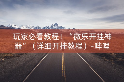 玩家必看教程！“微乐开挂神器”（详细开挂教程）-哔哩哔哩