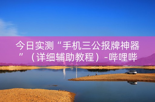 今日实测“手机三公报牌神器”（详细辅助教程）-哔哩哔哩