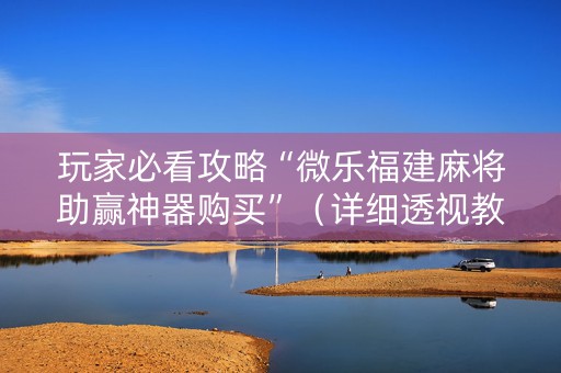 玩家必看攻略“微乐福建麻将助赢神器购买”（详细透视教程）-哔哩哔哩