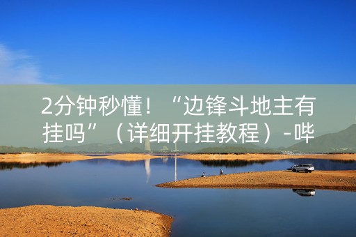 2分钟秒懂！“边锋斗地主有挂吗”（详细开挂教程）-哔哩哔哩