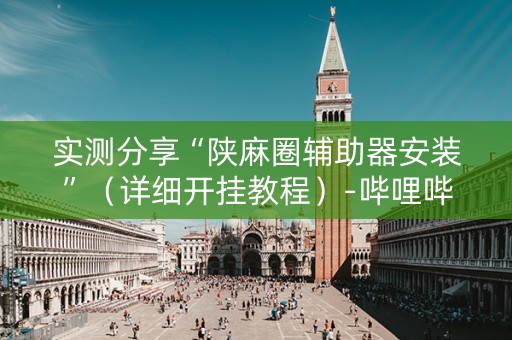 实测分享“陕麻圈辅助器安装”（详细开挂教程）-哔哩哔哩