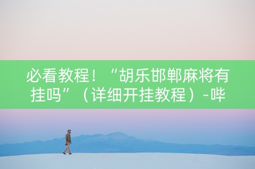 必看教程！“胡乐邯郸麻将有挂吗”（详细开挂教程）-哔哩哔哩