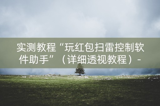 实测教程“玩红包扫雷控制软件助手”（详细透视教程）-哔哩哔哩