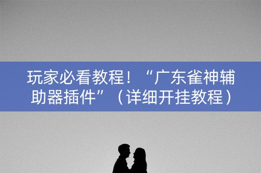 玩家必看教程！“广东雀神辅助器插件”（详细开挂教程）-哔哩哔哩