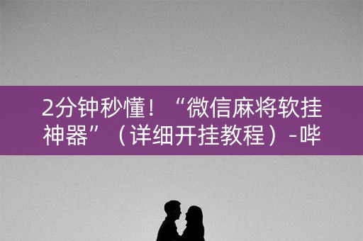 2分钟秒懂！“微信麻将软挂神器”（详细开挂教程）-哔哩哔哩