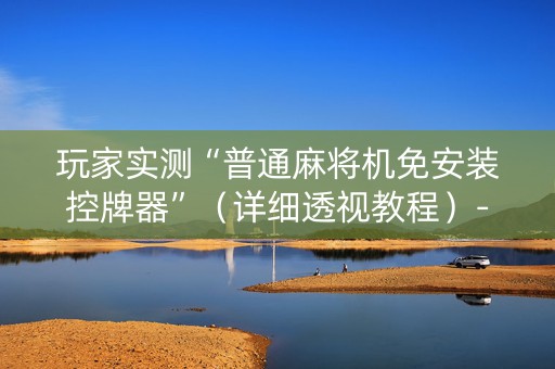 玩家实测“普通麻将机免安装控牌器”（详细透视教程）-哔哩哔哩