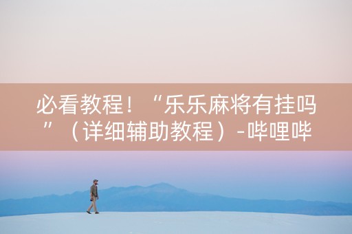 必看教程！“乐乐麻将有挂吗”（详细辅助教程）-哔哩哔哩