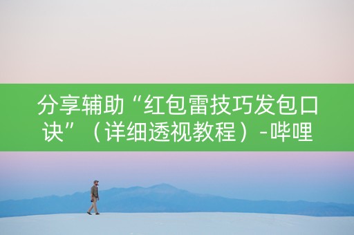 分享辅助“红包雷技巧发包口诀”（详细透视教程）-哔哩哔哩