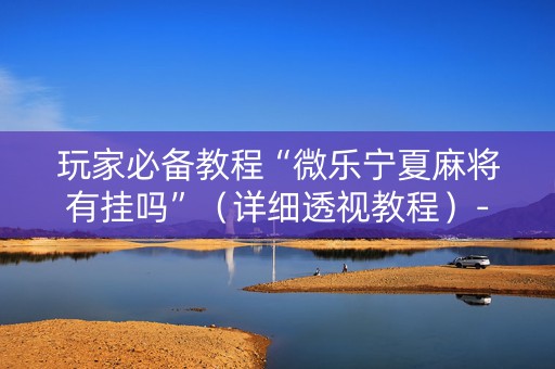 玩家必备教程“微乐宁夏麻将有挂吗”（详细透视教程）-哔哩哔哩