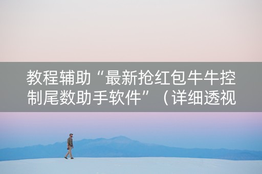 教程辅助“最新抢红包牛牛控制尾数助手软件”（详细透视教程）-哔哩哔哩