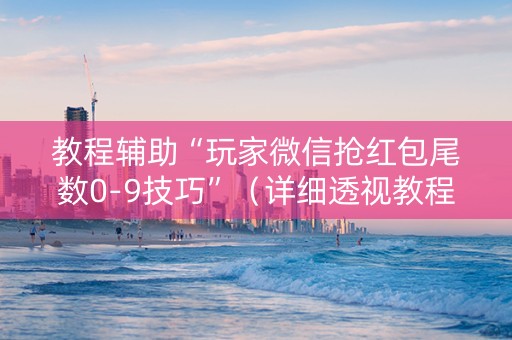 教程辅助“玩家微信抢红包尾数0-9技巧”（详细透视教程）-哔哩哔哩