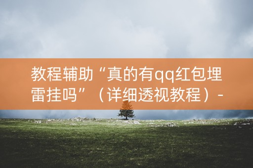 教程辅助“真的有qq红包埋雷挂吗”（详细透视教程）-哔哩哔哩